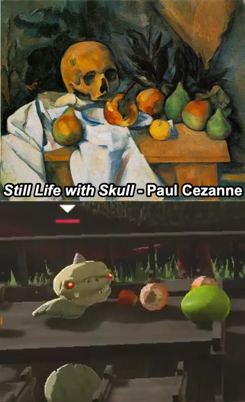 Still Life with Skull - Paul Cezanne