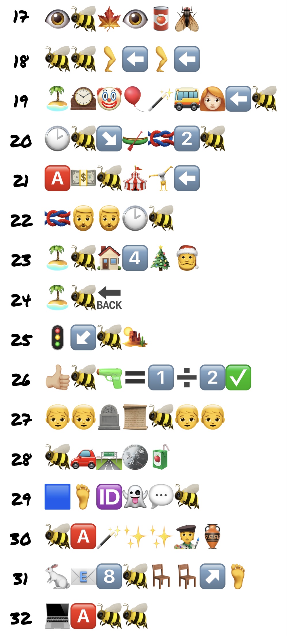 Bee Emoji Puzzle (part 2)